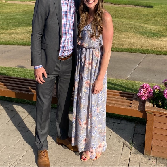 Floral Slip Ruffle Dress Maxi - Picture 2 of 8